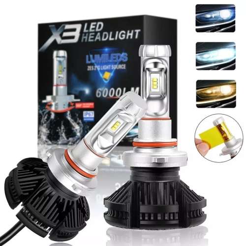 X3 LED HEADLIGHT 50W 12000LM - 9006